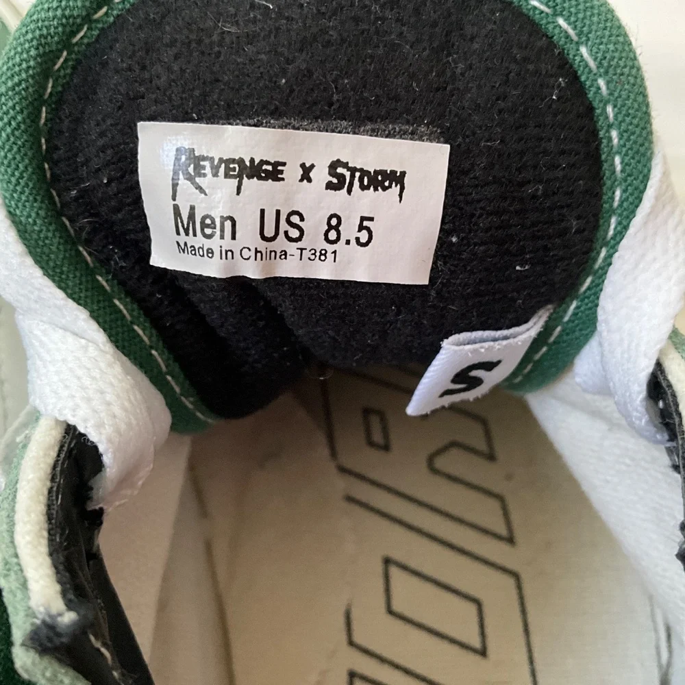 REVENGE X STORM Classic Plus Canvas Suede Sneakers Green